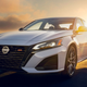 A photo of the front end of the new Nissan Altima.